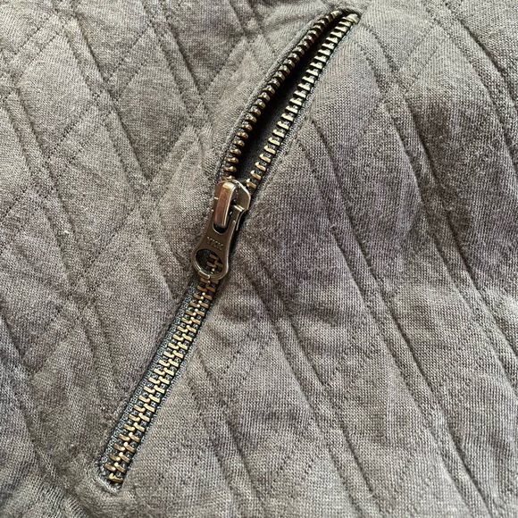 COPY - Dark Gray Quilted Bomber Jacket from Pact Size LARGE - Picture 3 of 9